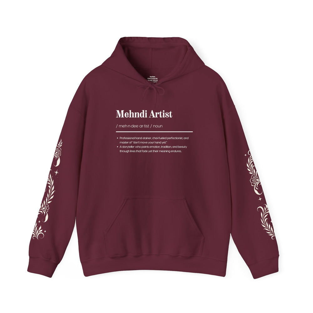 Mehndi Artist Hoodie | Henna Artist Gift Sweatshirt | Mehndi Lover Apparel | Gopi Henna Brand