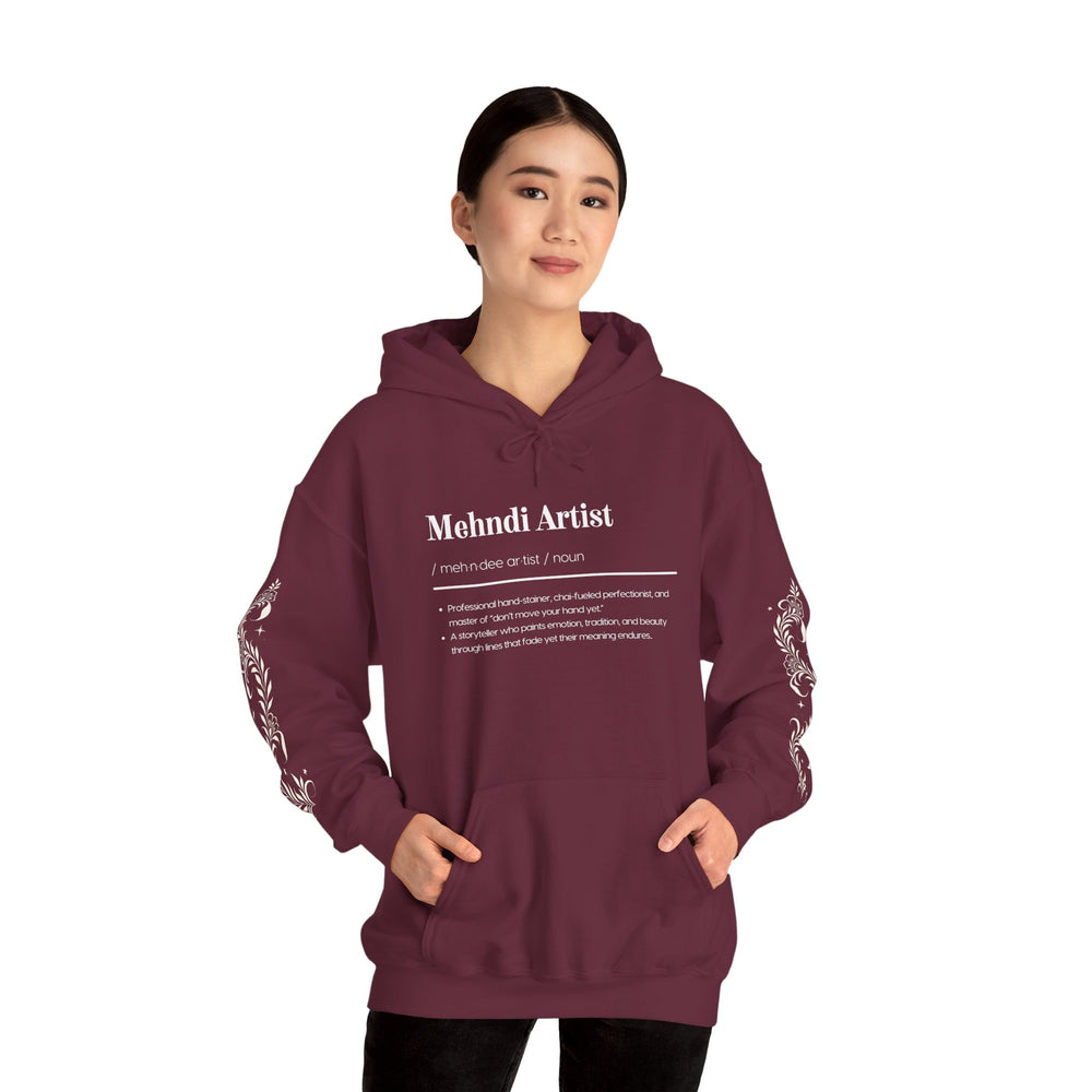 Mehndi Artist Hoodie | Henna Artist Gift Sweatshirt | Mehndi Lover Apparel | Gopi Henna Brand