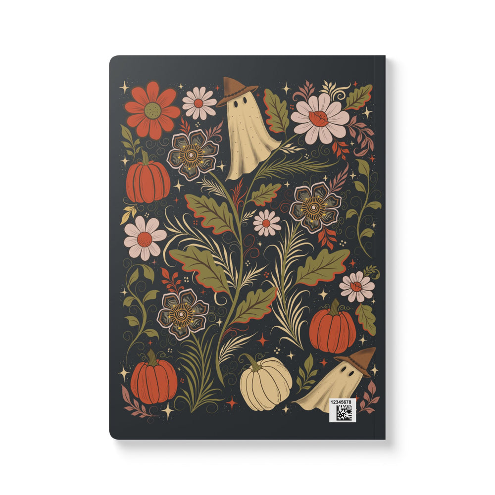 Spooky Pumpkin Ghost Softcover Journal - Autumn Stationery, Tear-Off Pages, Cute Halloween Gift, Spooky Season Notebook, Pumpkin Ghost