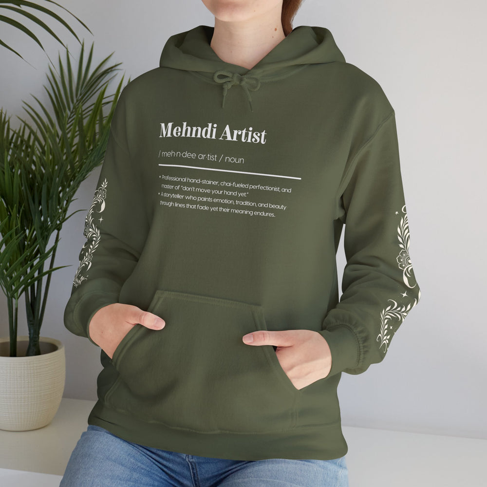 Mehndi Artist Hoodie | Henna Artist Gift Sweatshirt | Mehndi Lover Apparel | Gopi Henna Brand