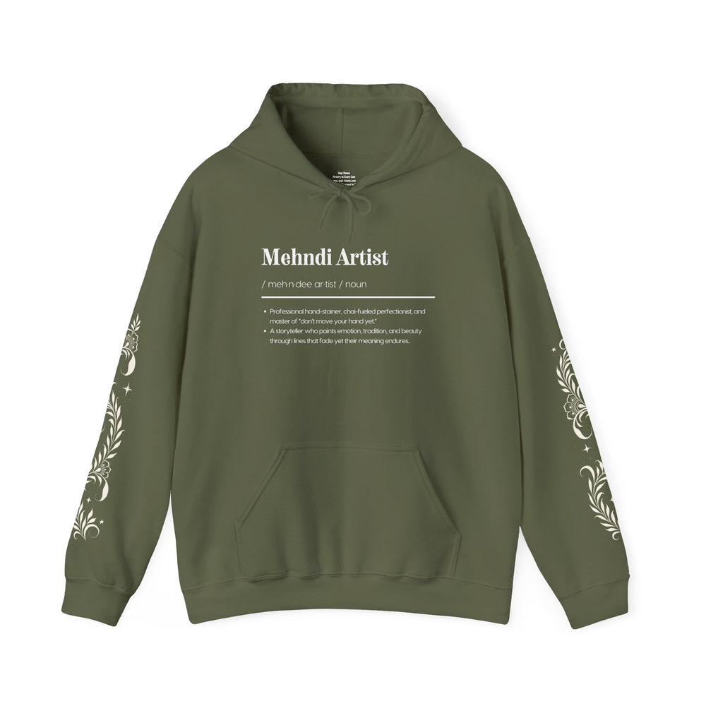 Mehndi Artist Hoodie | Henna Artist Gift Sweatshirt | Mehndi Lover Apparel | Gopi Henna Brand