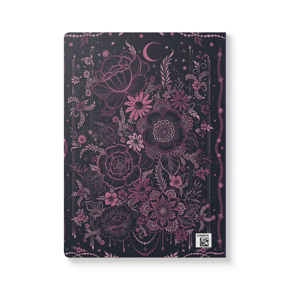 ✨ Moonlit Botanical Journal — Celestial Floral Notebook ✨ Softcover Journal Diary (with Inside Prints)