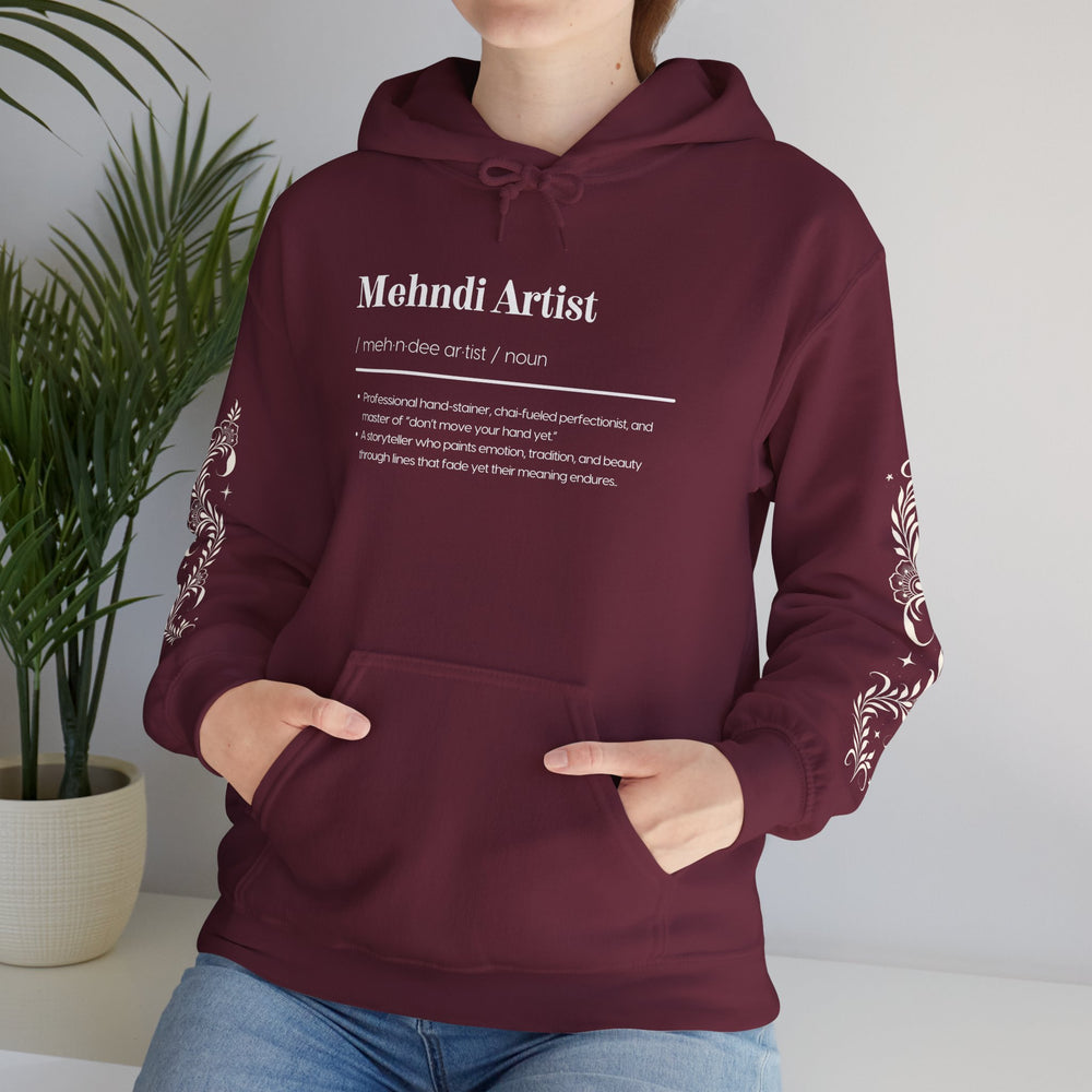 Mehndi Artist Hoodie | Henna Artist Gift Sweatshirt | Mehndi Lover Apparel | Gopi Henna Brand