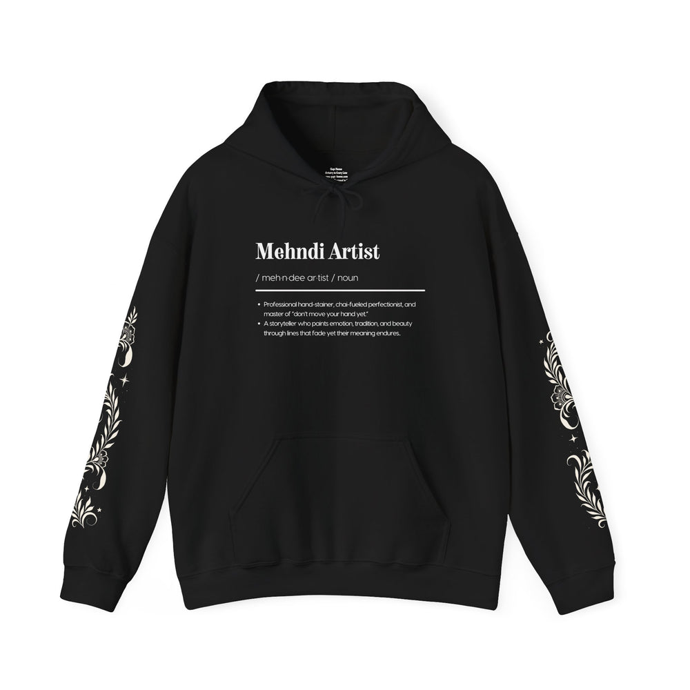 Mehndi Artist Hoodie | Henna Artist Gift Sweatshirt | Mehndi Lover Apparel | Gopi Henna Brand