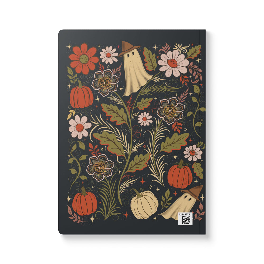 Spooky Pumpkin Ghost Softcover Journal - Autumn Stationery, Tear-Off Pages, Cute Halloween Gift, Spooky Season Notebook, Pumpkin Ghost