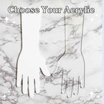 Acrylic Practice Hand | White or Clear