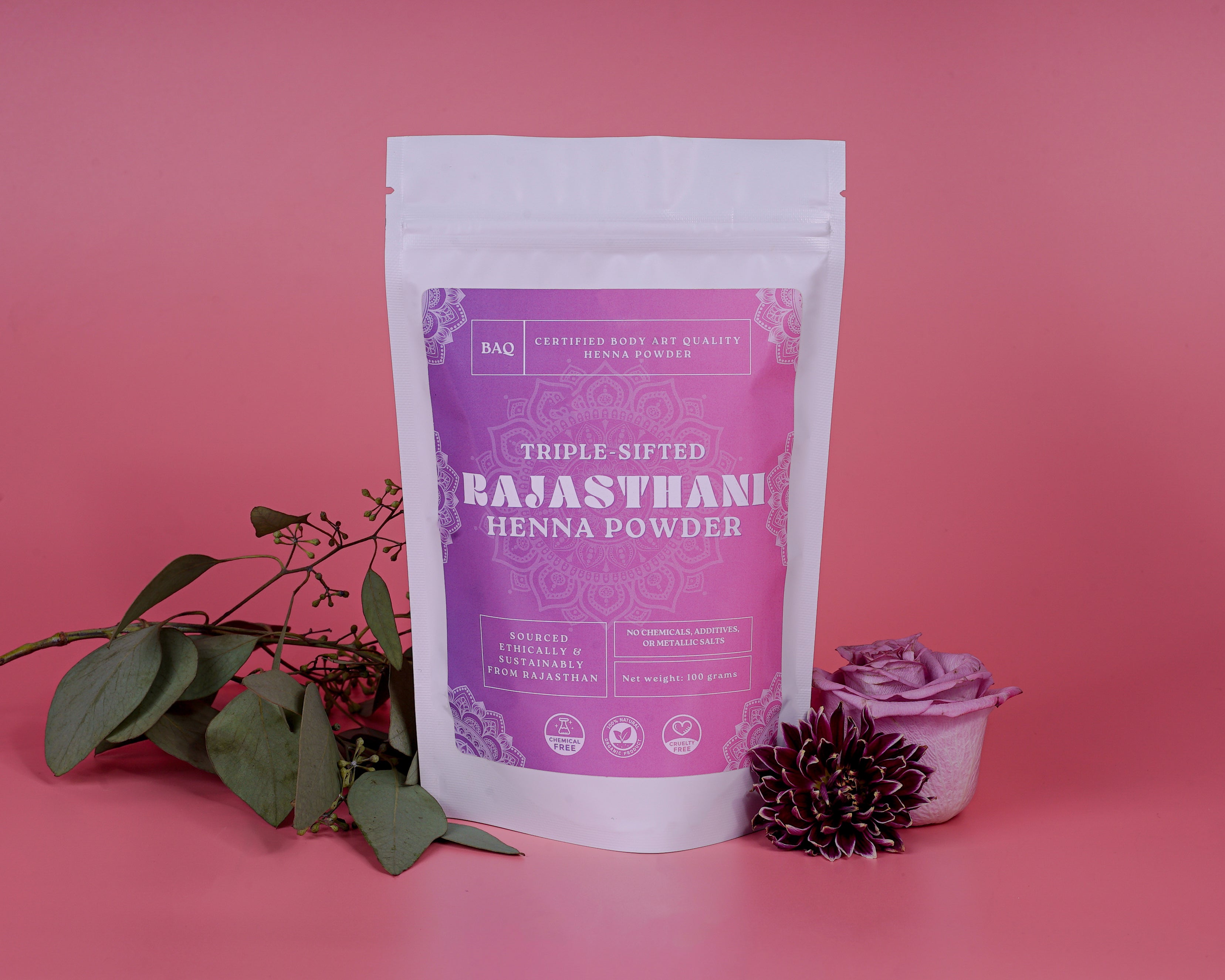 Body Art Quality Rajasthani Henna Powder 100 gram Single Pack Trip