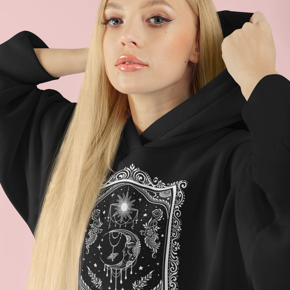 Crescent Moon Butterfly Unlimited Potential Hoodie Gopi Henna